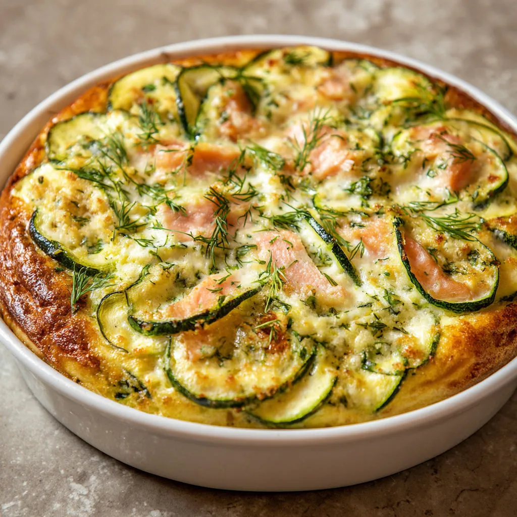 Un plat salé aux légumes verts et poisson dans un bol.