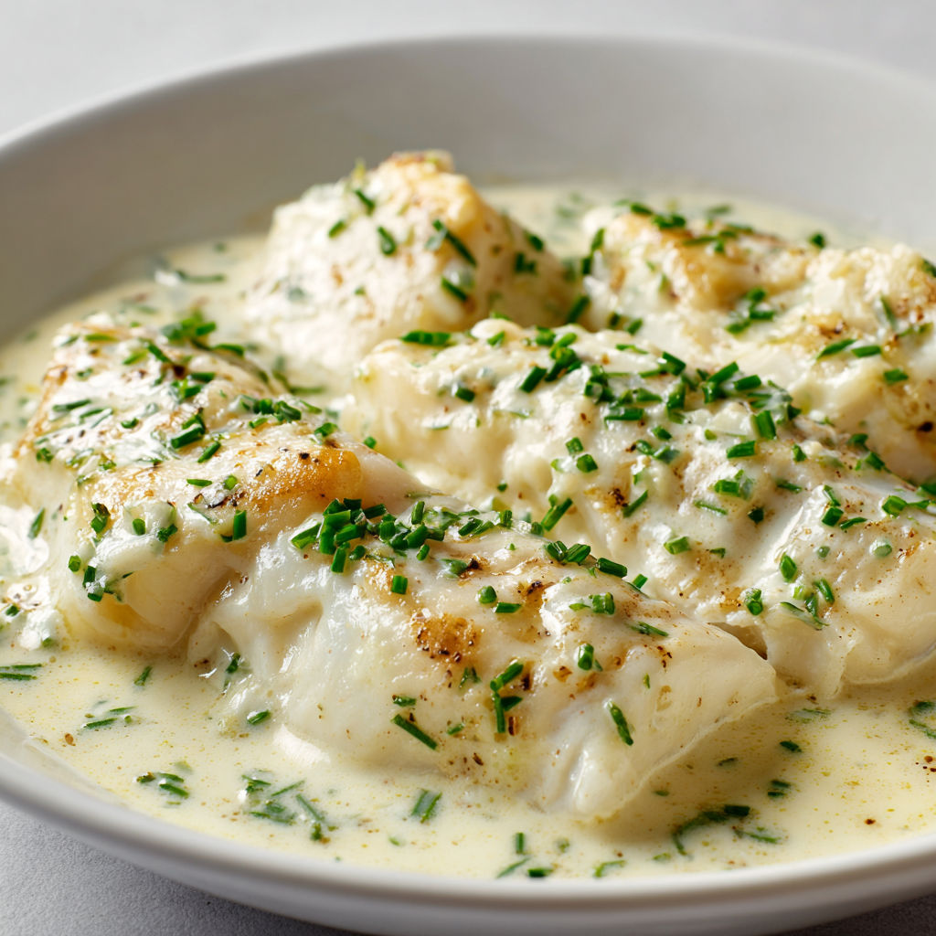 Filet de poisson grillé avec des herbes fraîches et légumes.