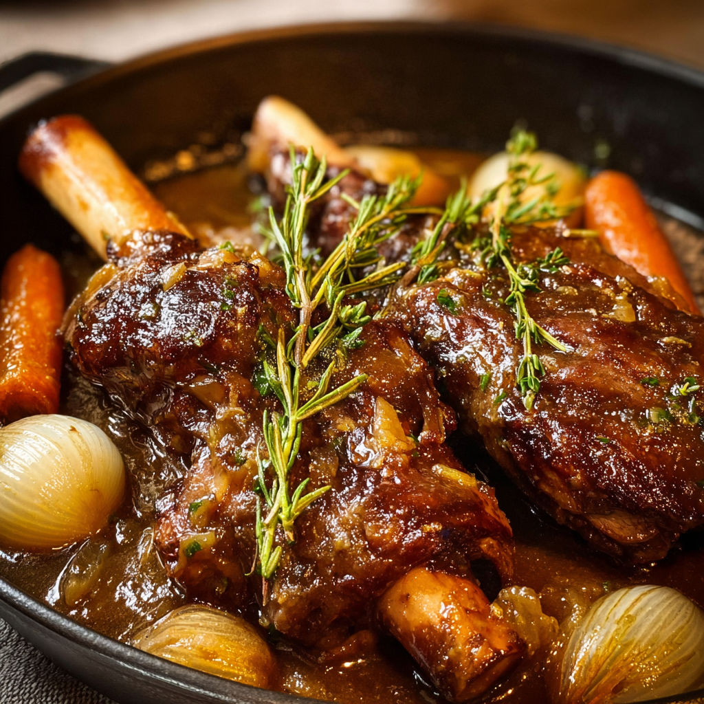 Carottes et oignons prêts à cuire avec de la viande en sauce, ambiance familiale française.