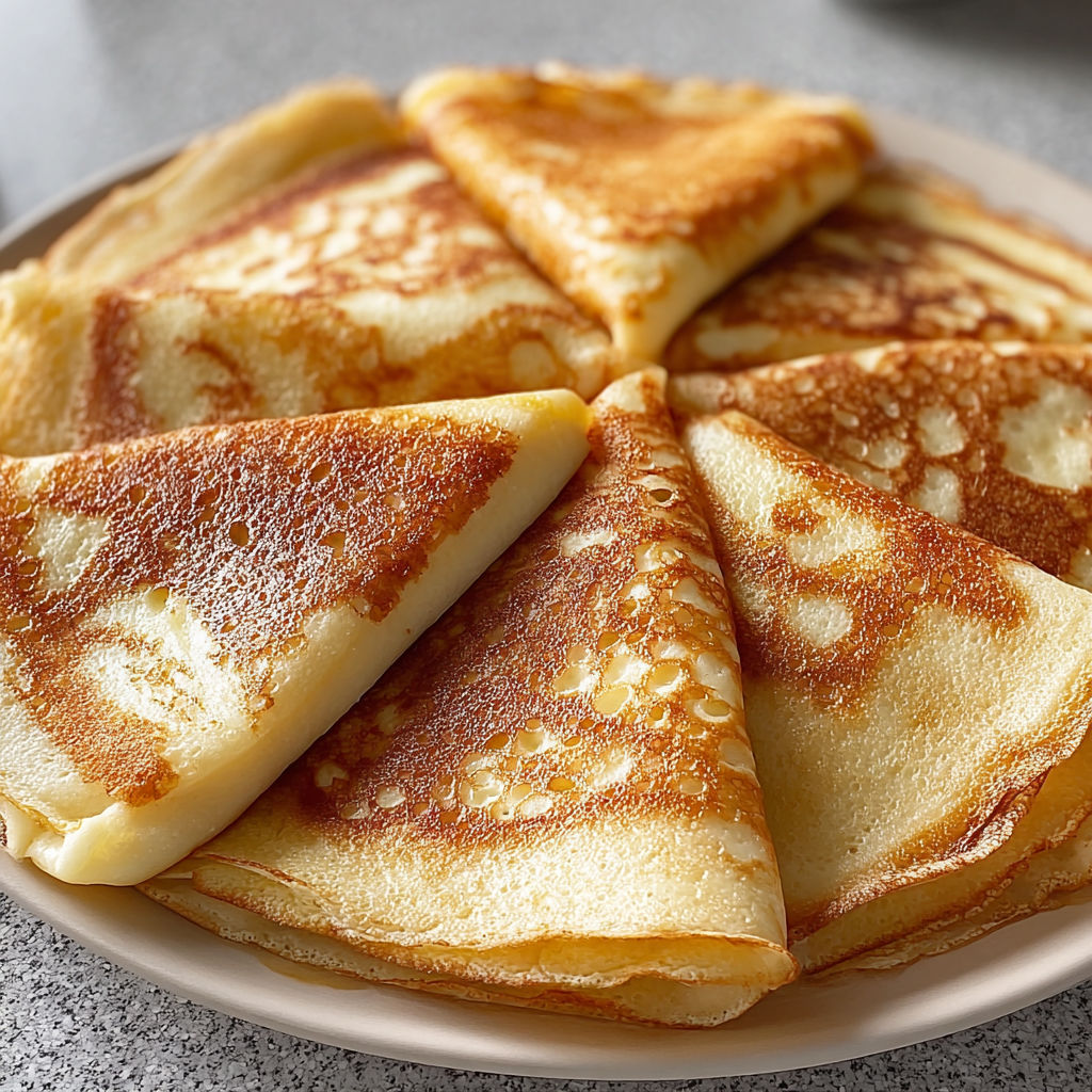 Une pile de crêpes ultra faciles façon Cyril Lignac.