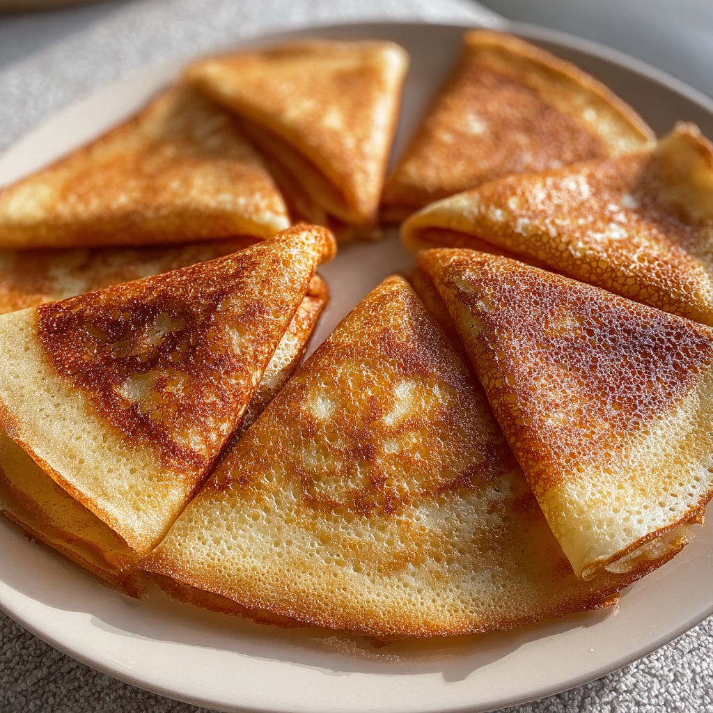 Une pile de crêpes faciles façon Cyril Lignac.
