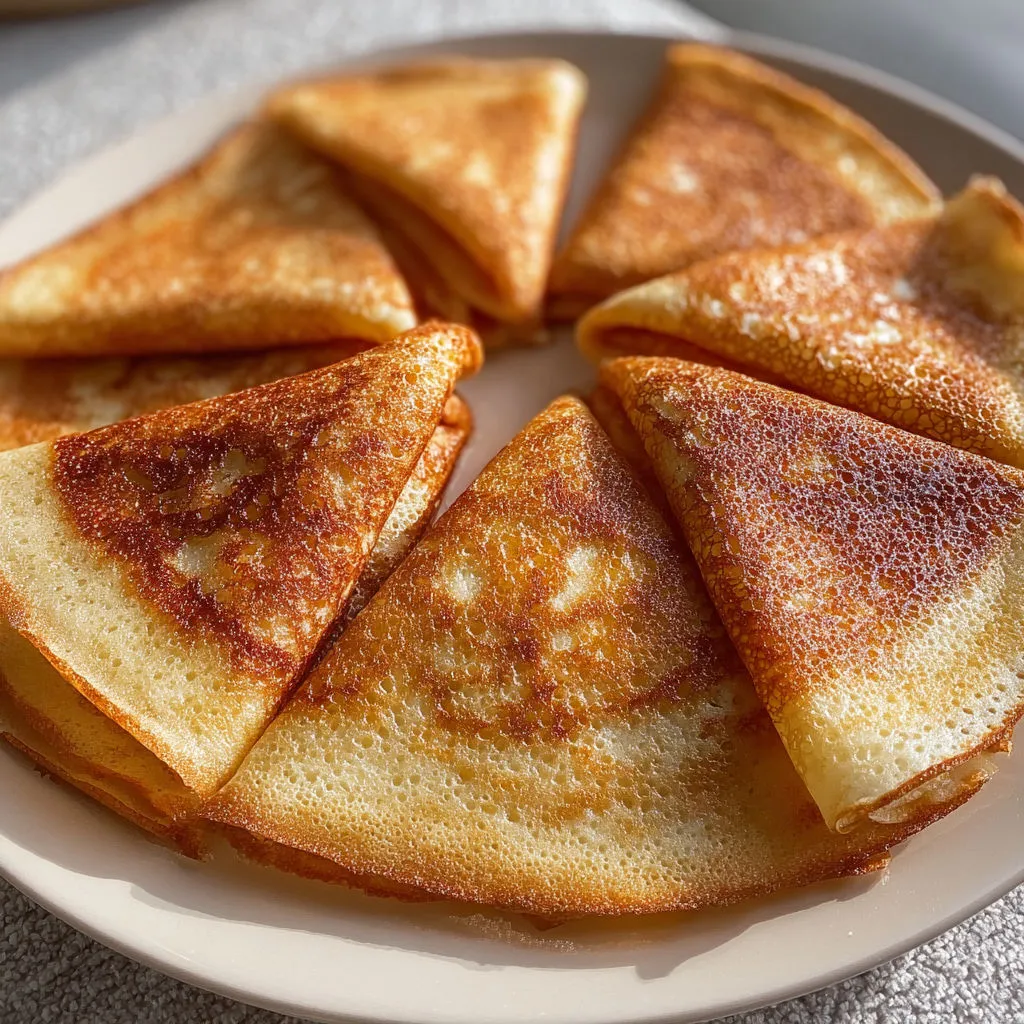 Une pile de crêpes faciles façon Cyril Lignac.