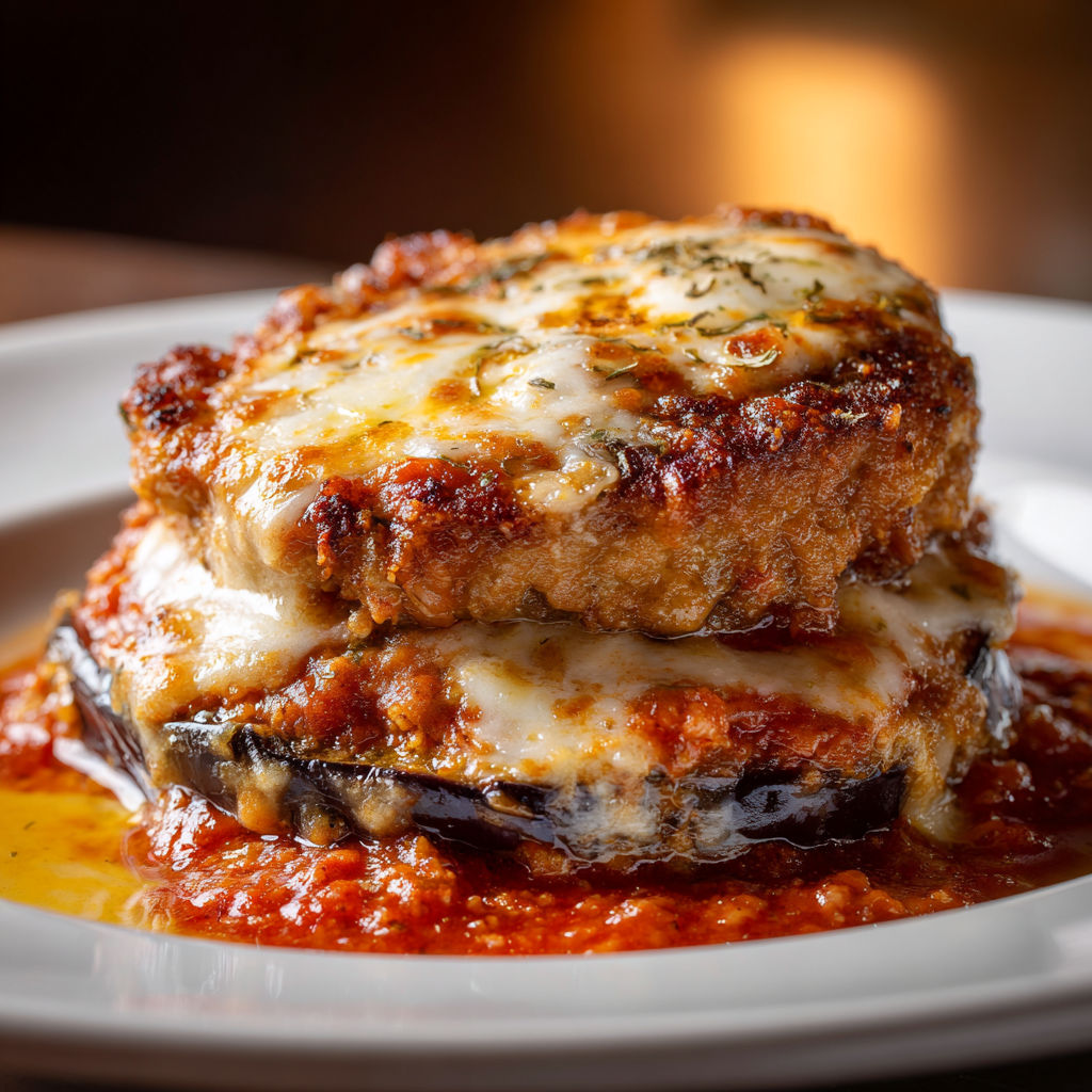 Une galette gratinée à l’italienne prête à être dégustée.