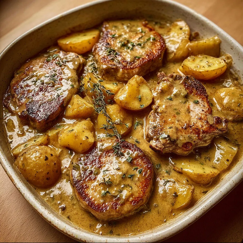 Un plat de viande façon steak, pesto et pommes de terre.