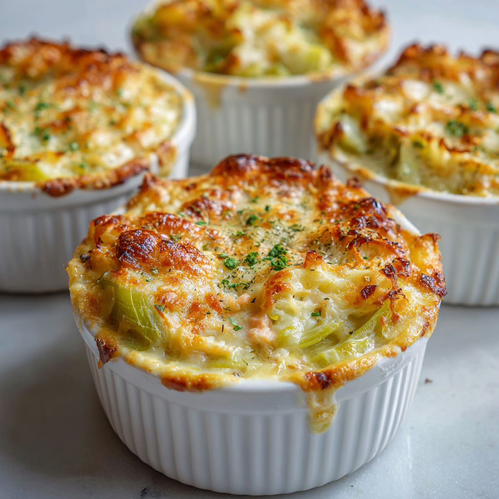 Un grand bol de quiche au brocoli et au fromage servi dans un bol en verre.
