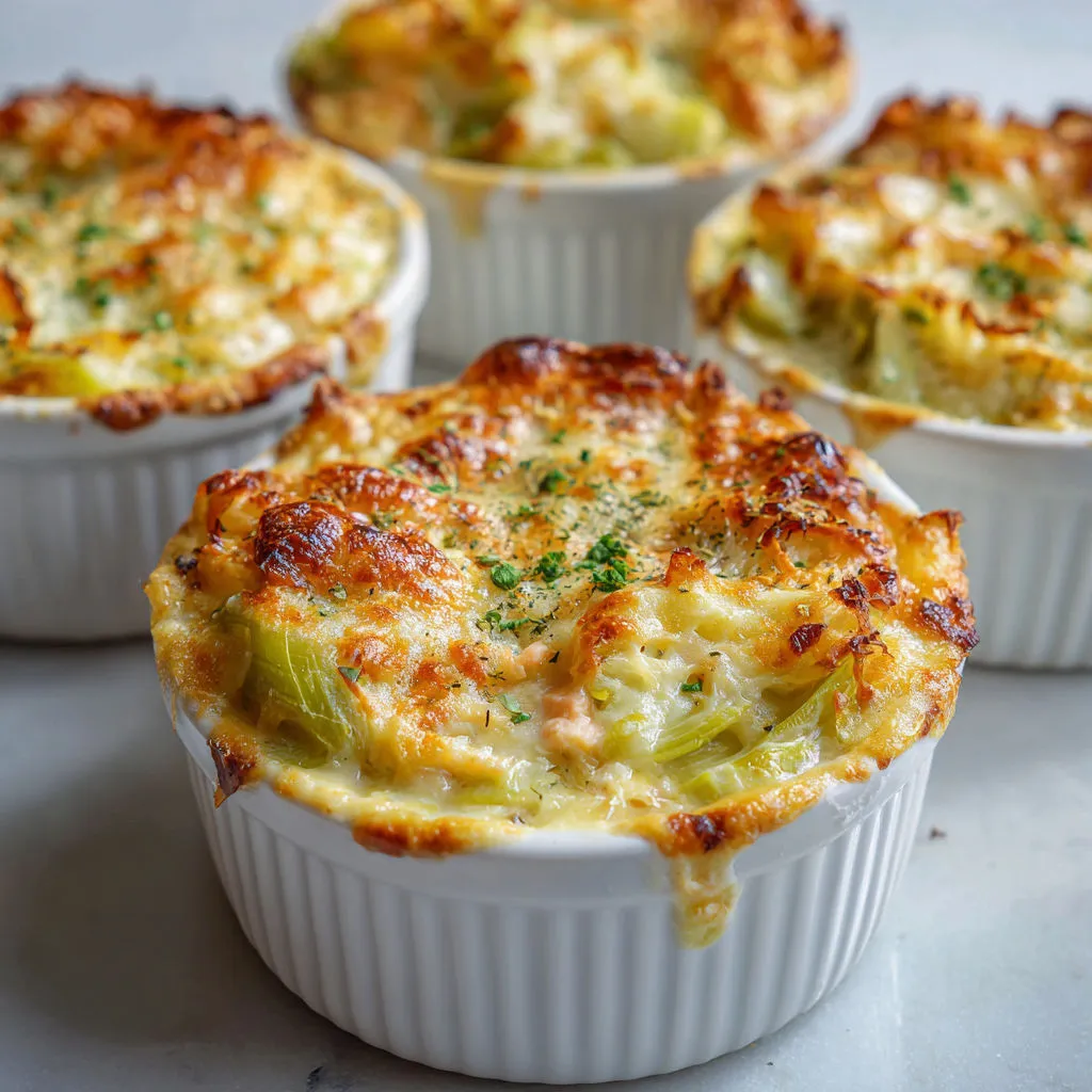 Un grand bol de quiche au brocoli et au fromage servi dans un bol en verre.