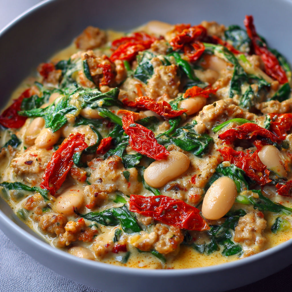 Un bol de légumes variés et viande, présenté dans un plat transparent.