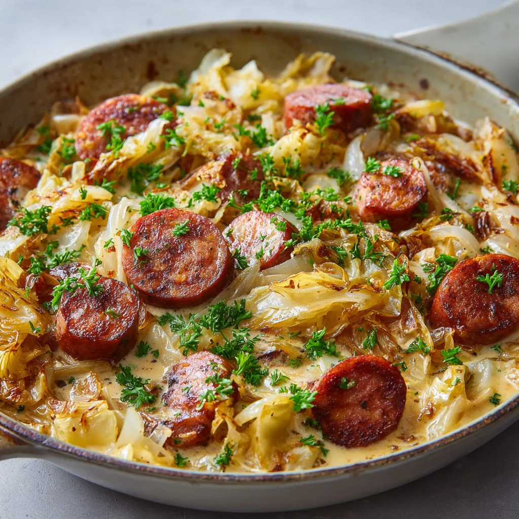 Un plat avec saumon et chou-fleur dans la même casserole.