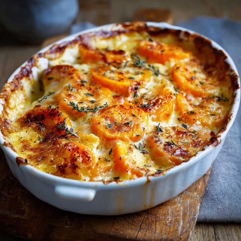 Tarte aux fruits de mer dans un bol en verre.