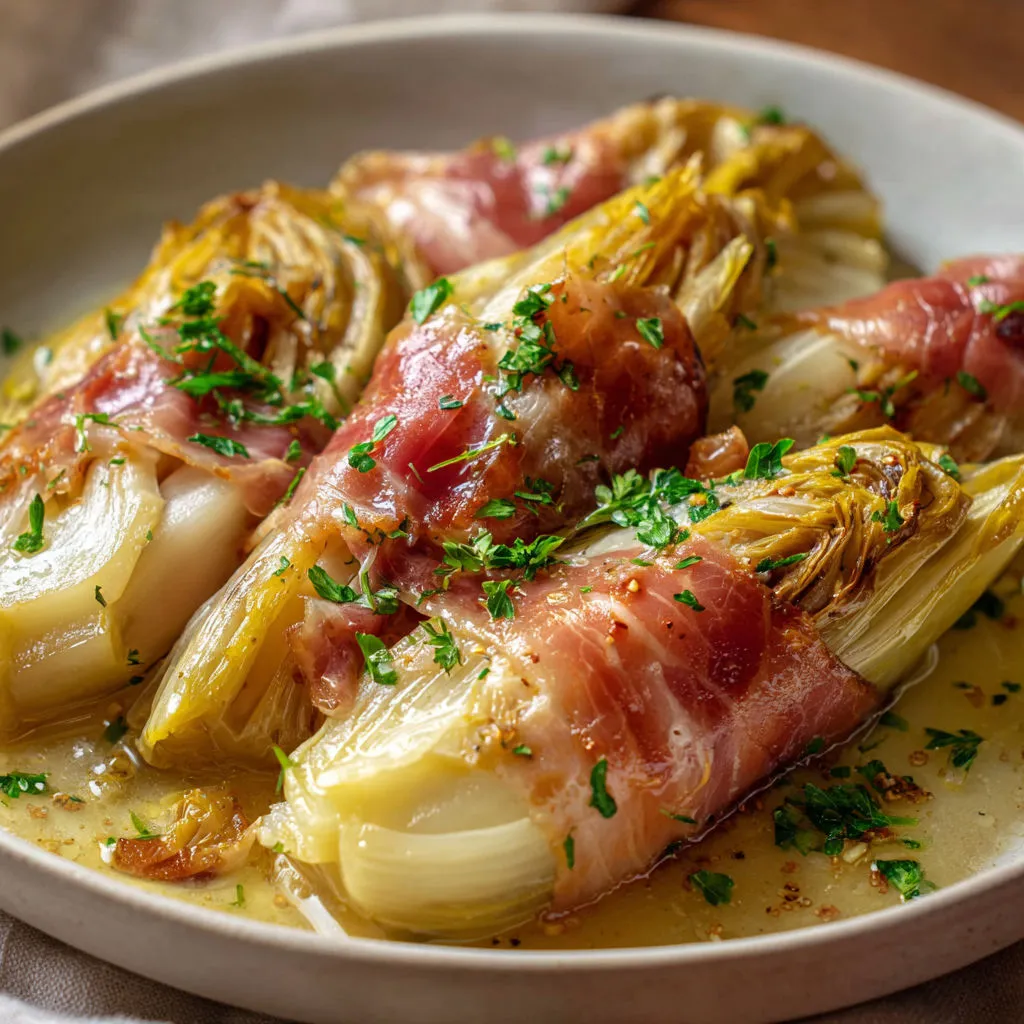 Bol de légumes et jambon, avec un peu de lard, prêt à déguster.
