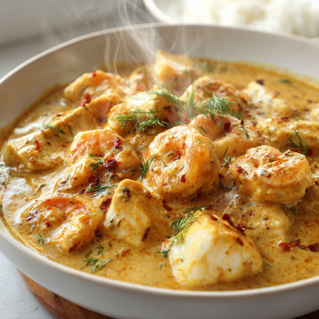 un bol rempli de crevettes et légumes