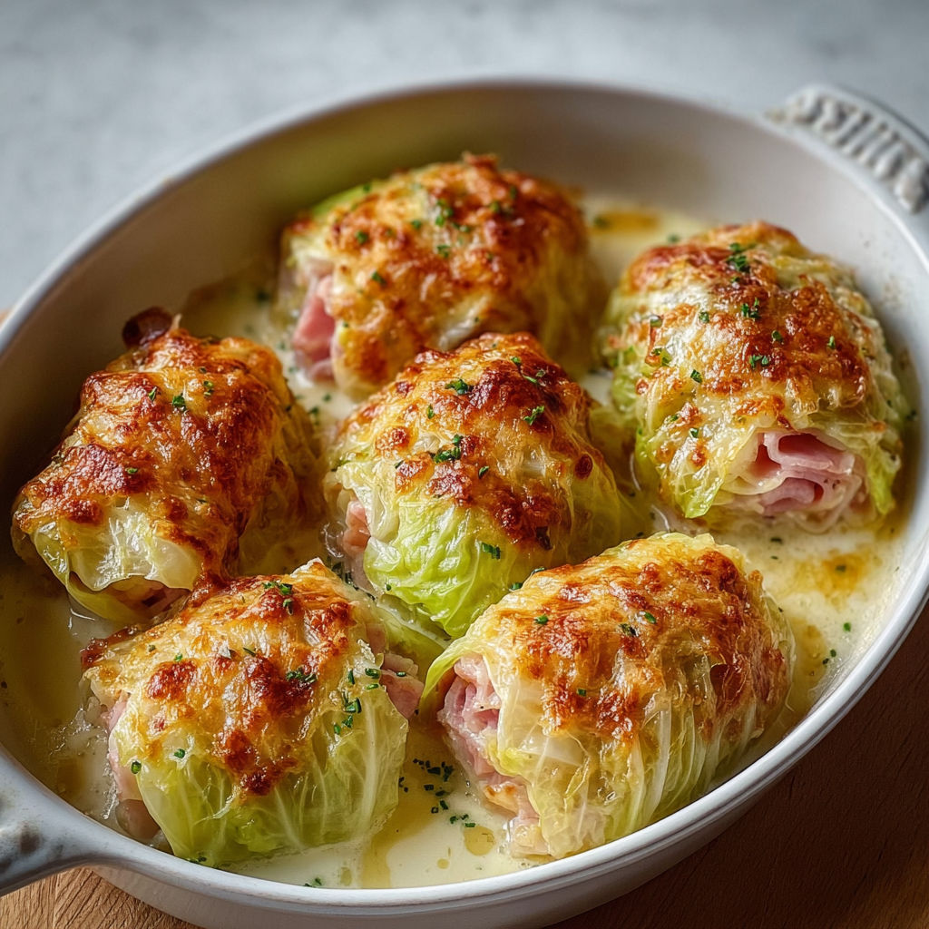 Choux farcis fromage et jambon