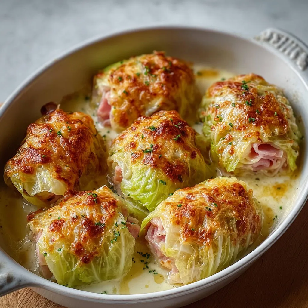 Choux farcis fromage et jambon