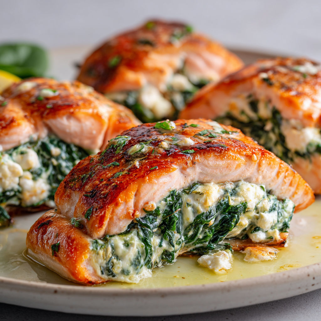 Saumon grillé, légumes verts et herbes fraîches.