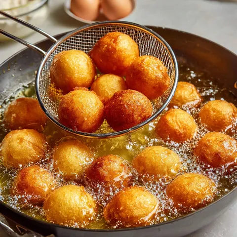 Délicieux beignets soufflés : croûte fine, cœur ultra léger, parfum citron et vanille.