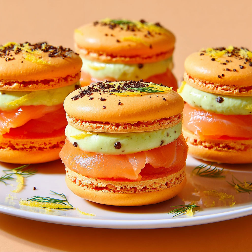 Macarons salés saumon citron vert : bouchée fraîche et gourmande