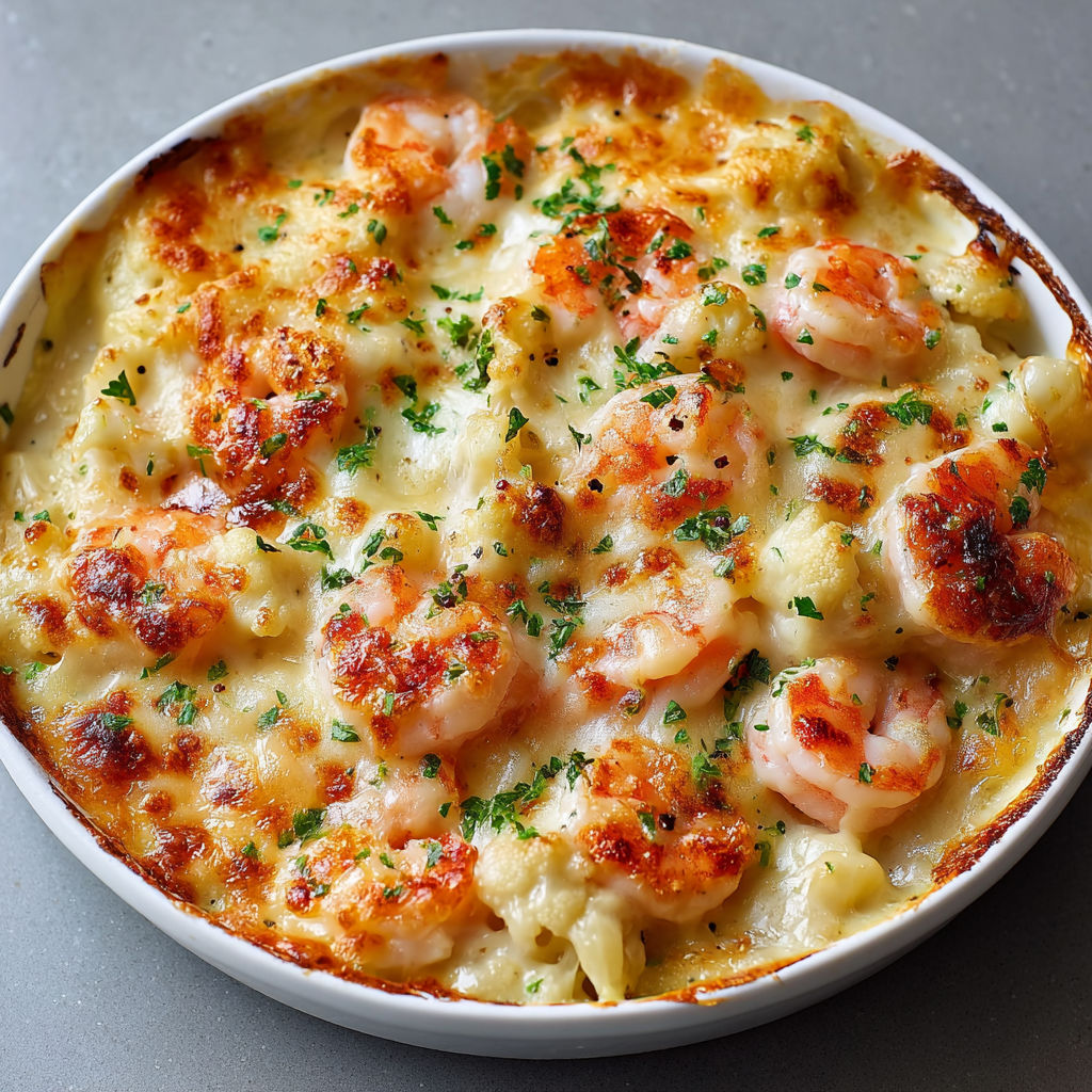 Gratin de la Mer au Chou-fleur : Ultra Crémeux, Tout Croustillant Sur le Dessus