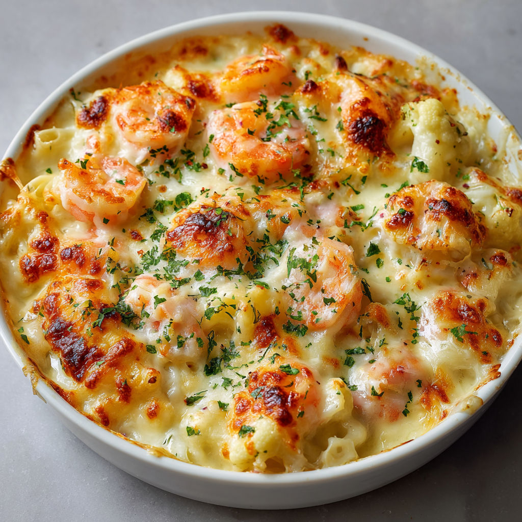 Gratin Gourmand aux Fruits de Mer et Chou-fleur : Un Four qui Sent Bon le Partage
