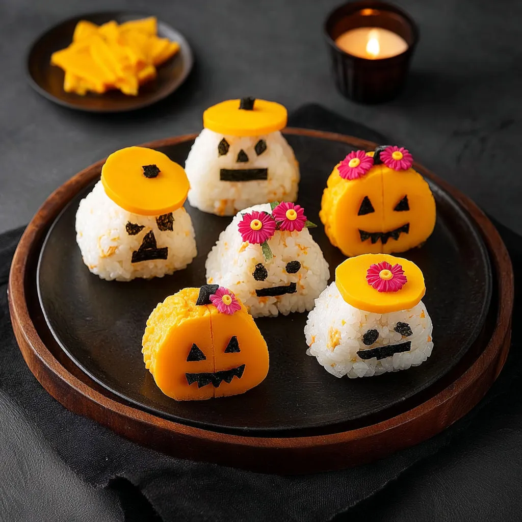 Onigiris Monstres Halloween Boules Riz Thon Mimolette