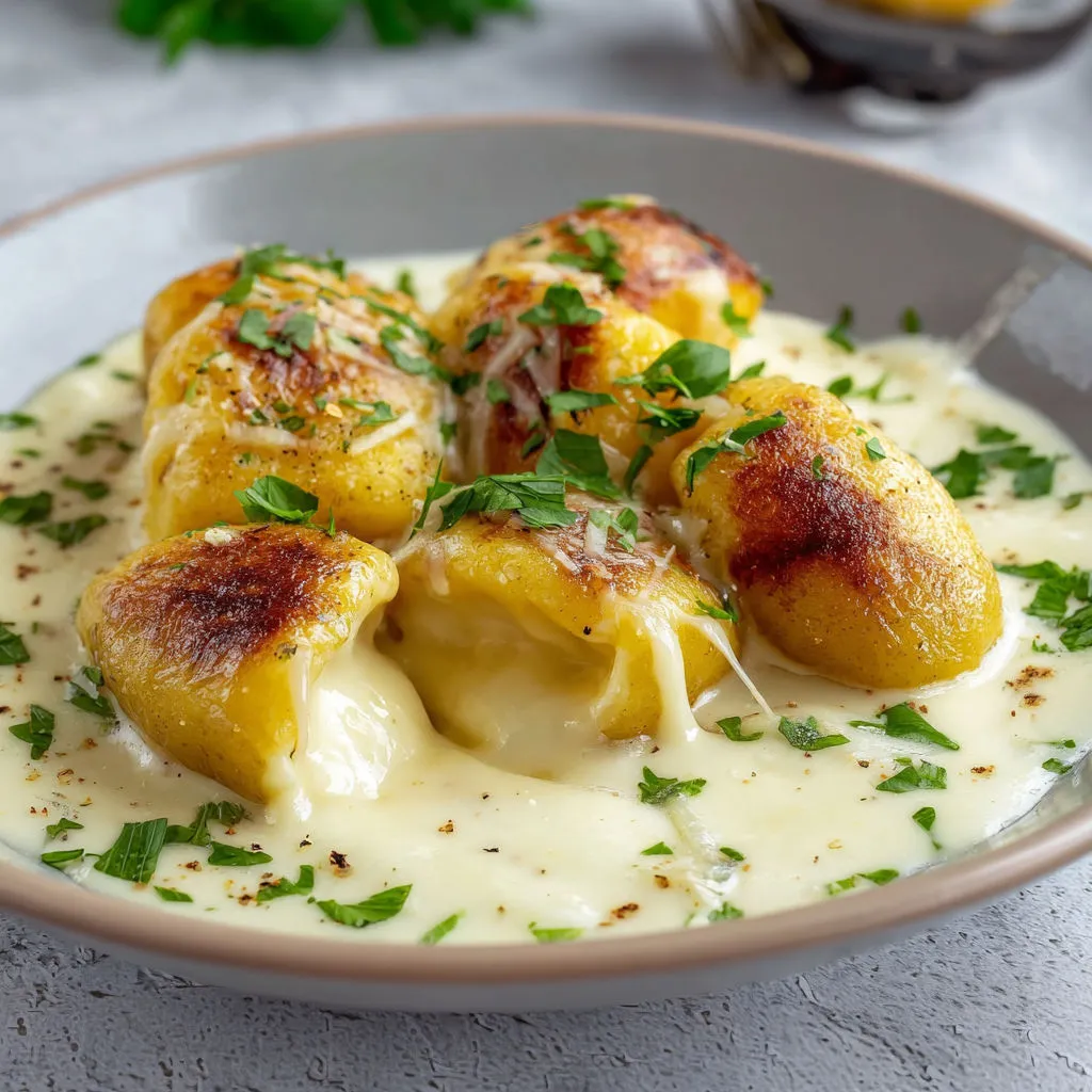 Gnocchis Généreux au Fromage à Raclette et Sauce Crémeuse