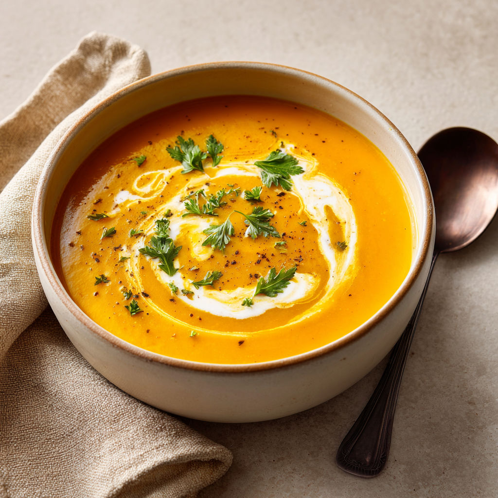 Délicieux Potimarron et Châtaignes Rôties en Soupe.