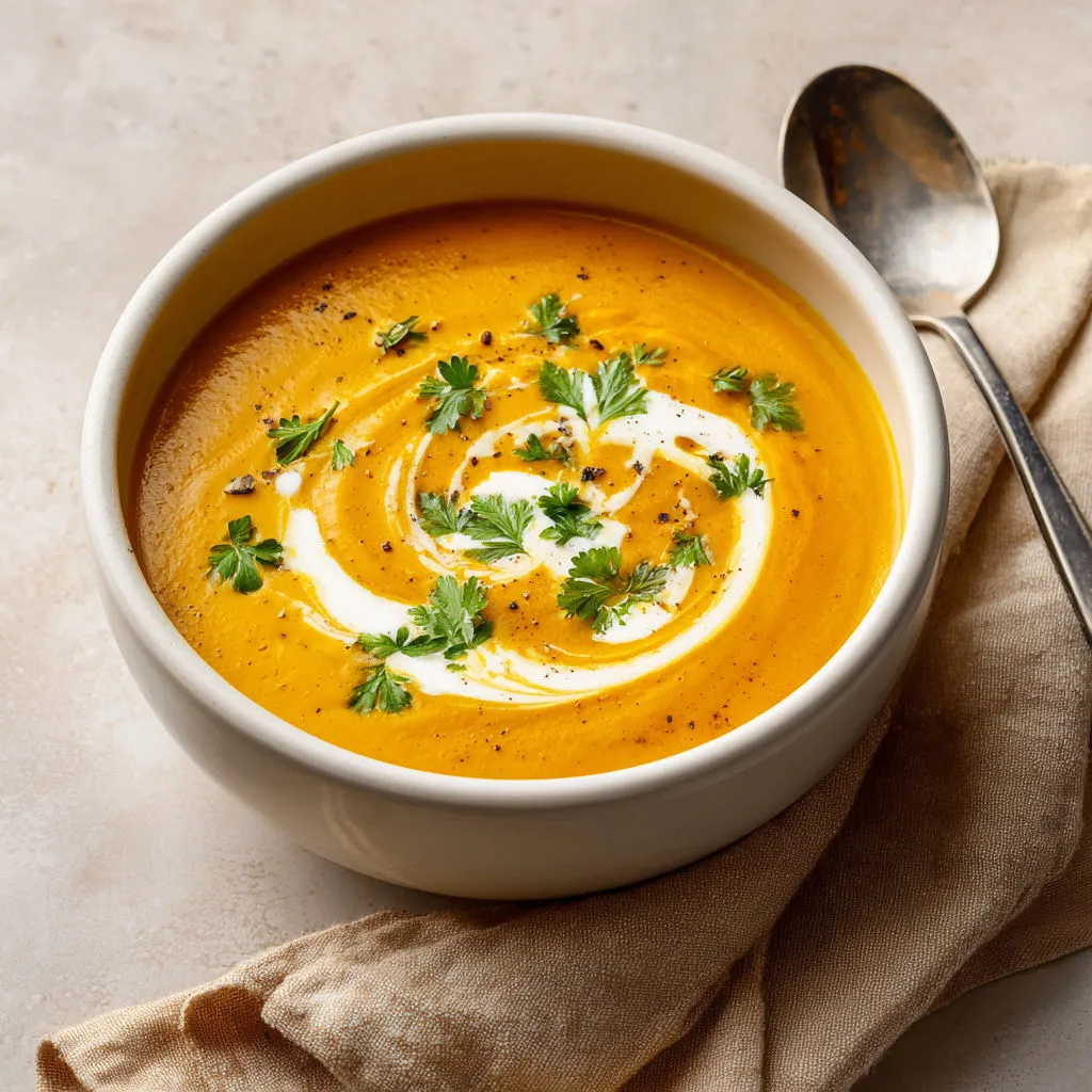 Velouté Potimarron et Châtaignes grillées