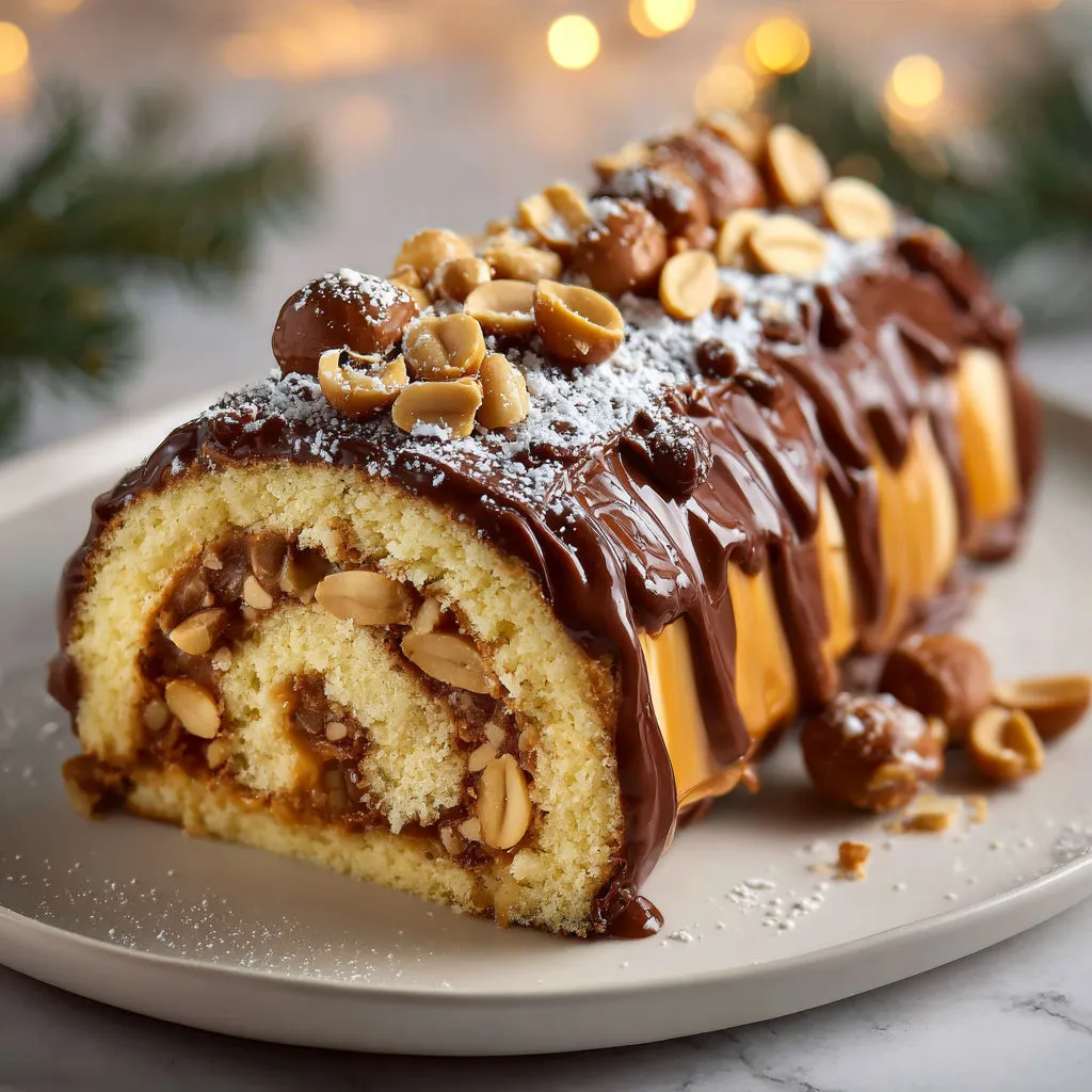 Dessert festif cacahuètes caramélisées crème vanille.
