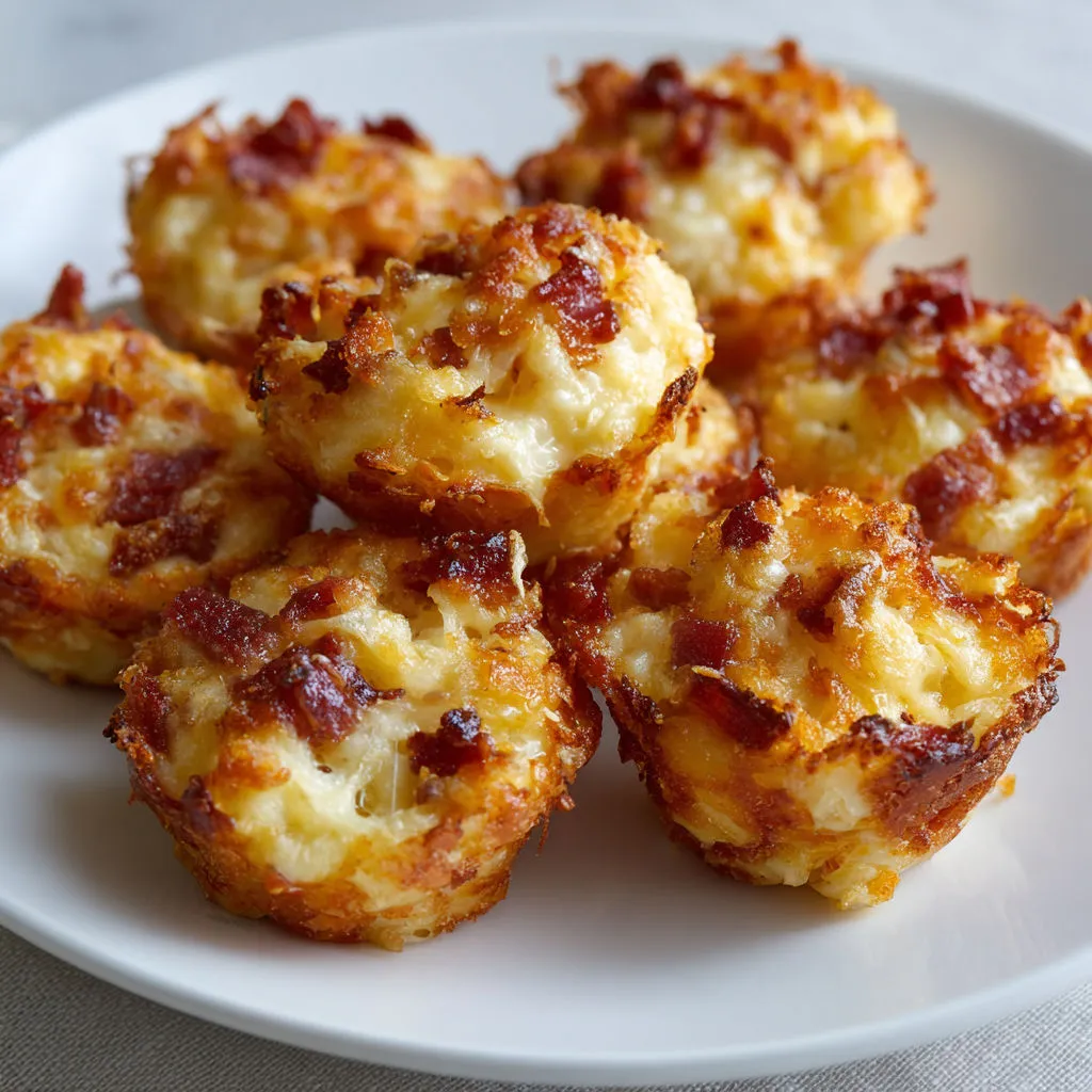 Délices fondants au fromage et bacon croustillant.