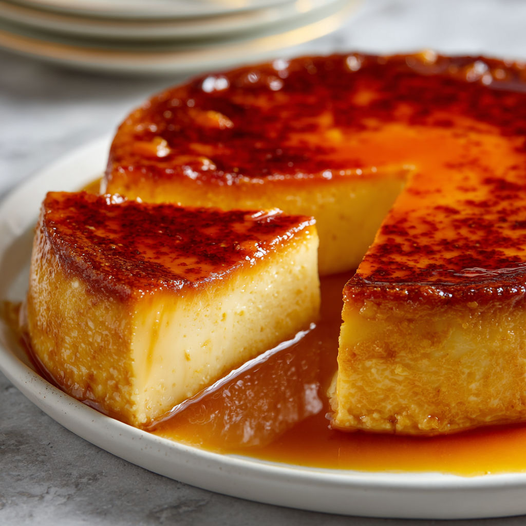 Flan Onctueux à la Vanille, Tout Doux.