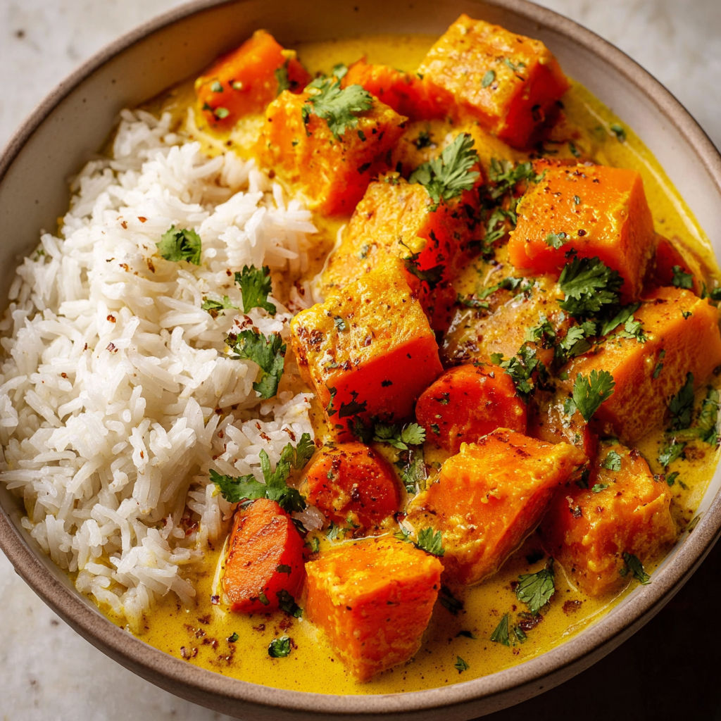 Curry Doux d’Automne au Lait de Coco.