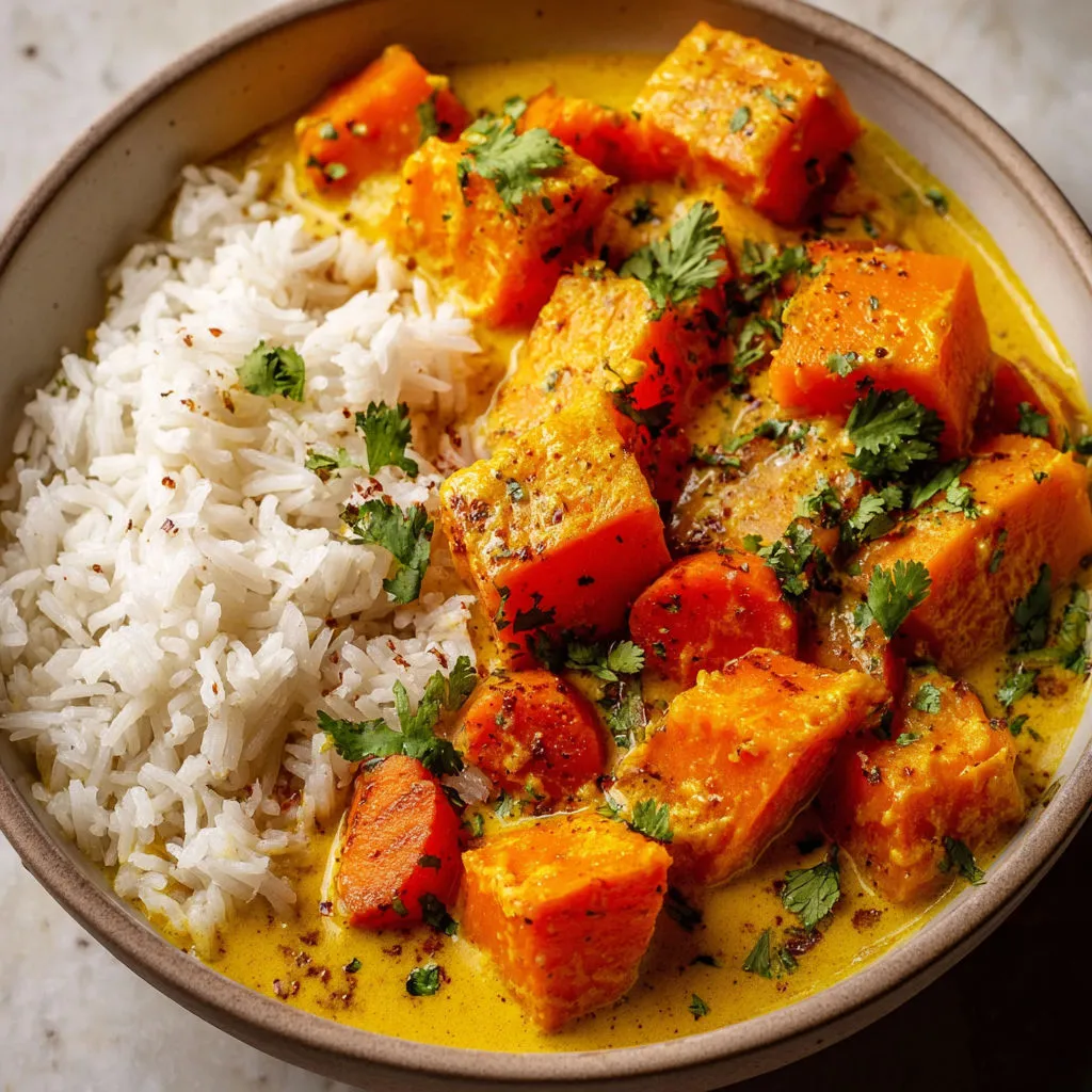 Curry Doux d’Automne au Lait de Coco.