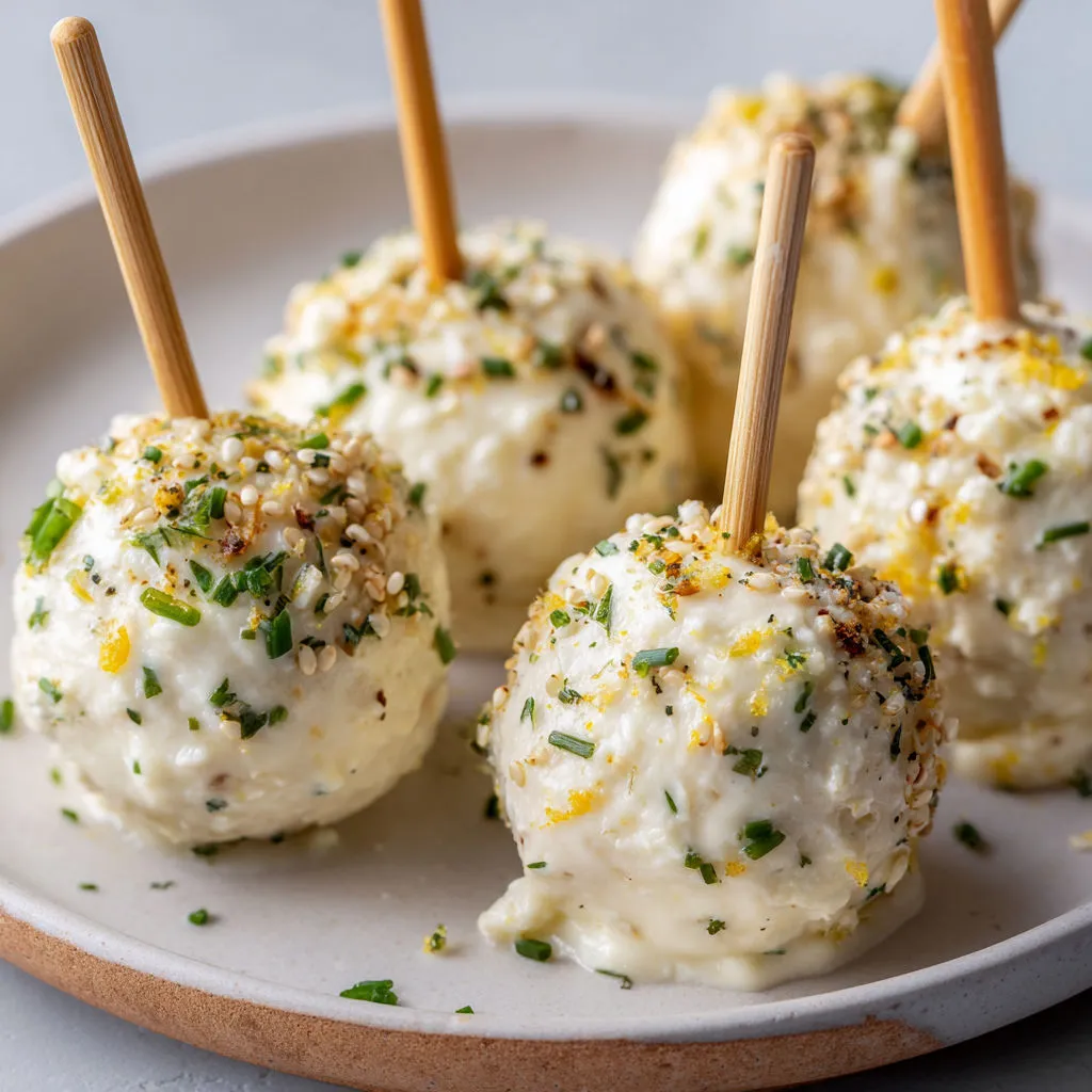 Petits Pops Fraîcheur Thon, Fromage et Citron.