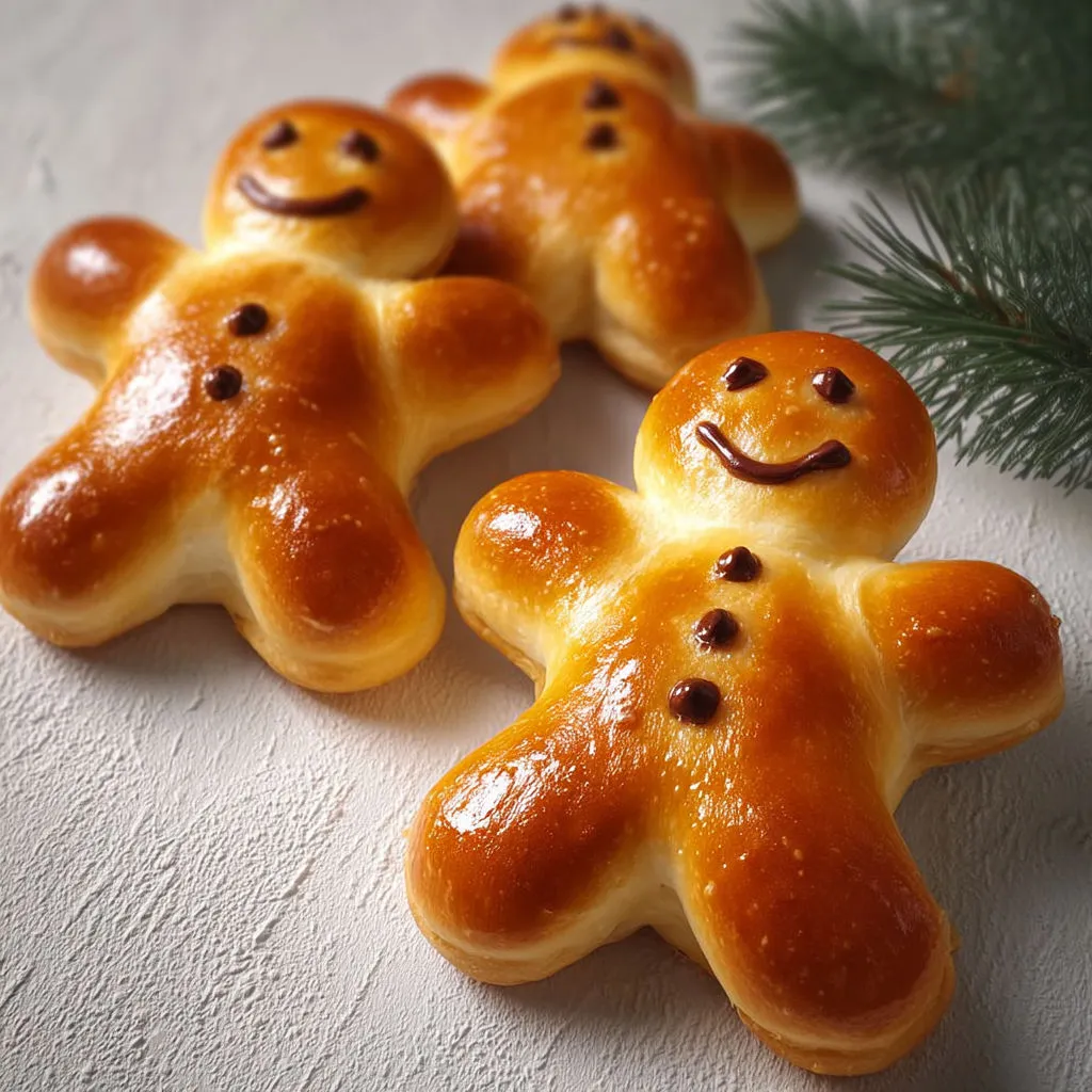 Manalas de Noël moelleux et dorés, spécialités alsaciennes à partager.