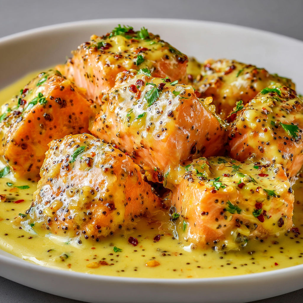 Saumon Sauce Citron-Moutarde, Hyper Fondant.