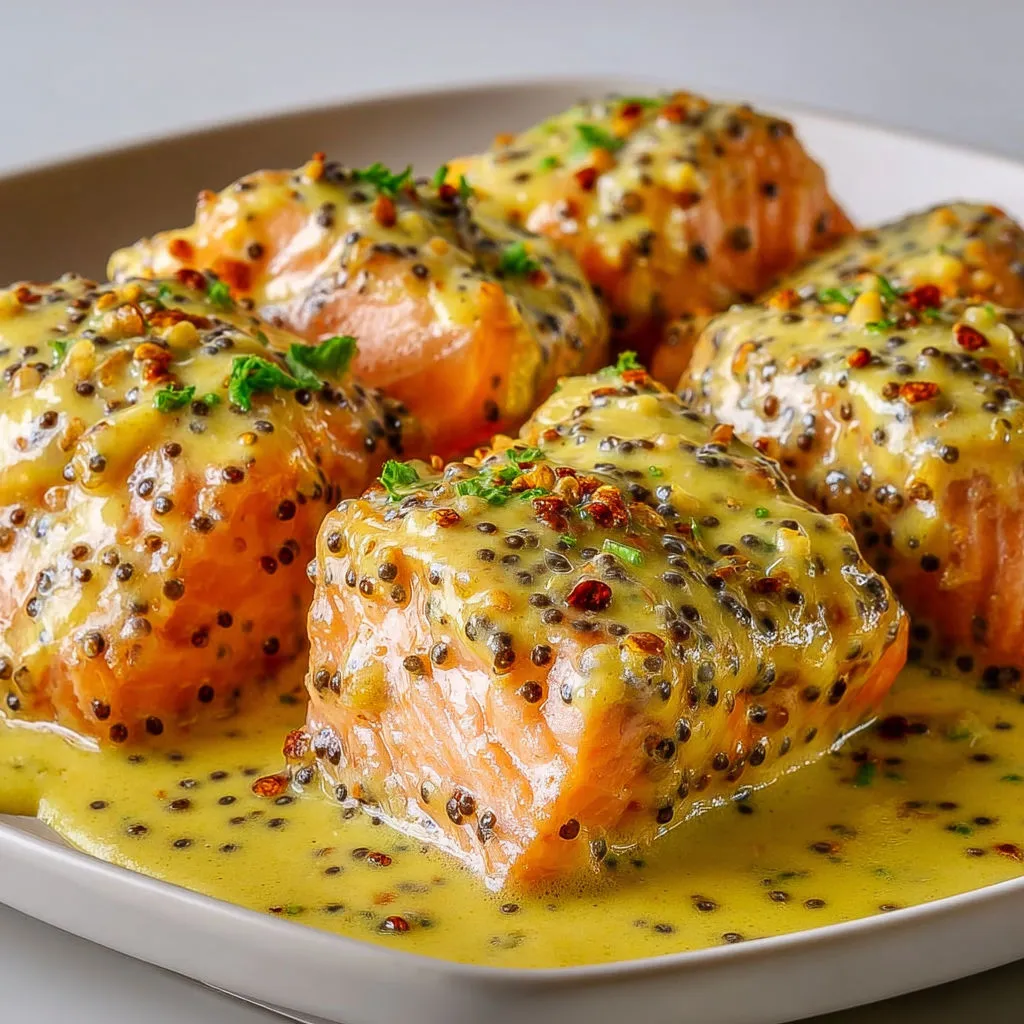 Poisson en sauce crémeuse avec câpres.