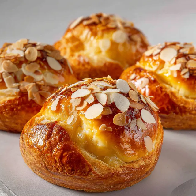 Brioche aux pommes et aux amandes, délicieusement gourmande.