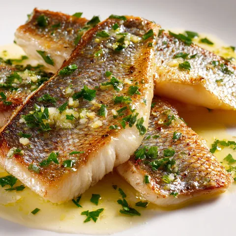 Daurade cuisinée avec beurre et citron, un plat simple et délicieux.