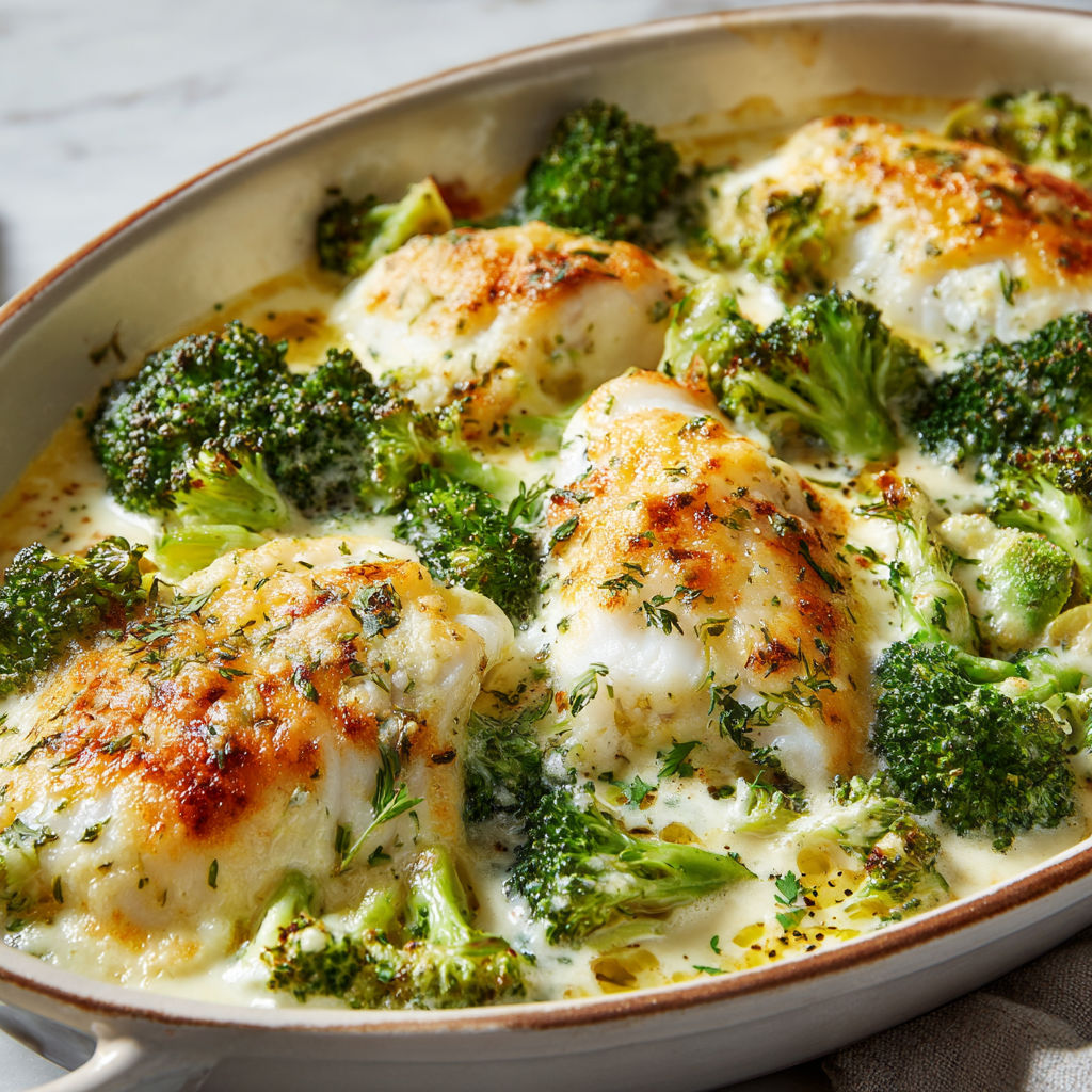 Gratin doré poisson brocoli, un vrai régal tout simple.