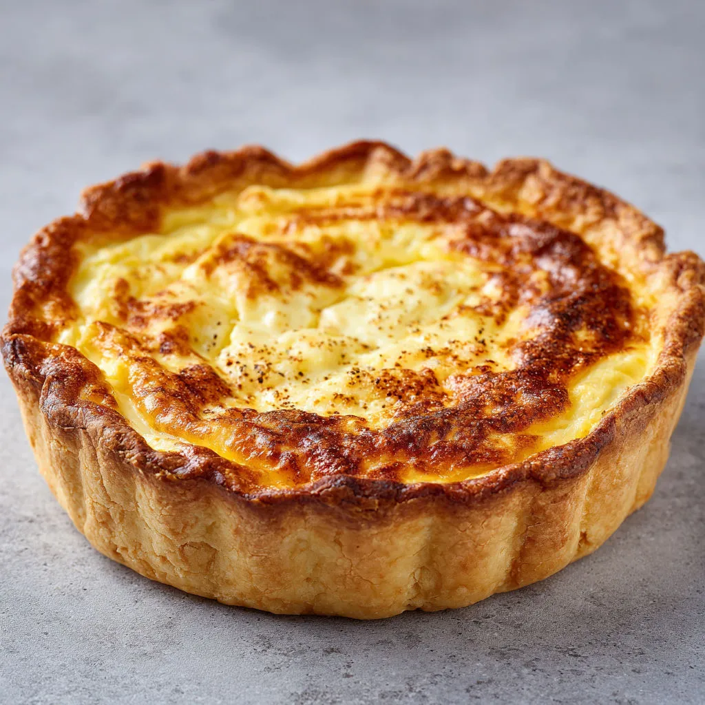 Une soufflée au fromage et muscade appétissante servie sur un plateau.