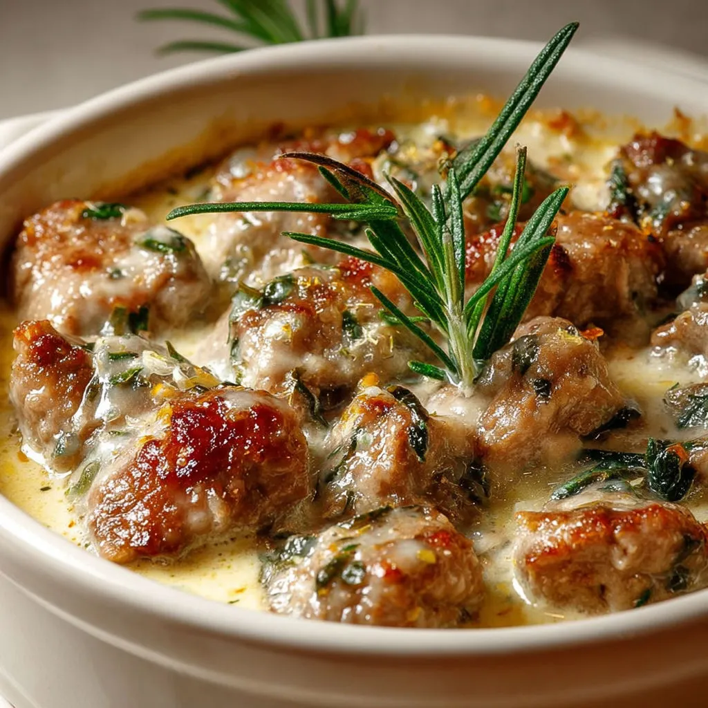 Mijoté de veau crémeux au parmesan et romarin présenté en cocotte.