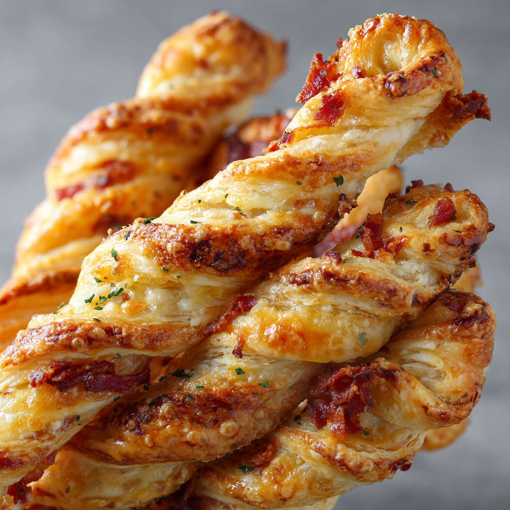 Apéro torsades feuilletées fromage - Des torsades dorées et croustillantes aux herbes et fromages.