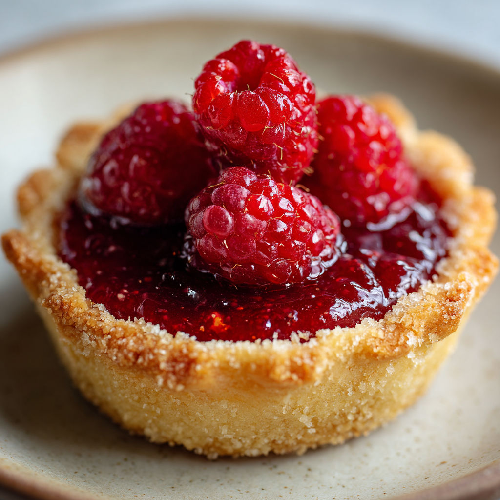 Une petite tartelette aux fraises avec plein de fraises sur le dessus.