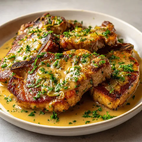 Beau plat de côtes de porc en sauce.