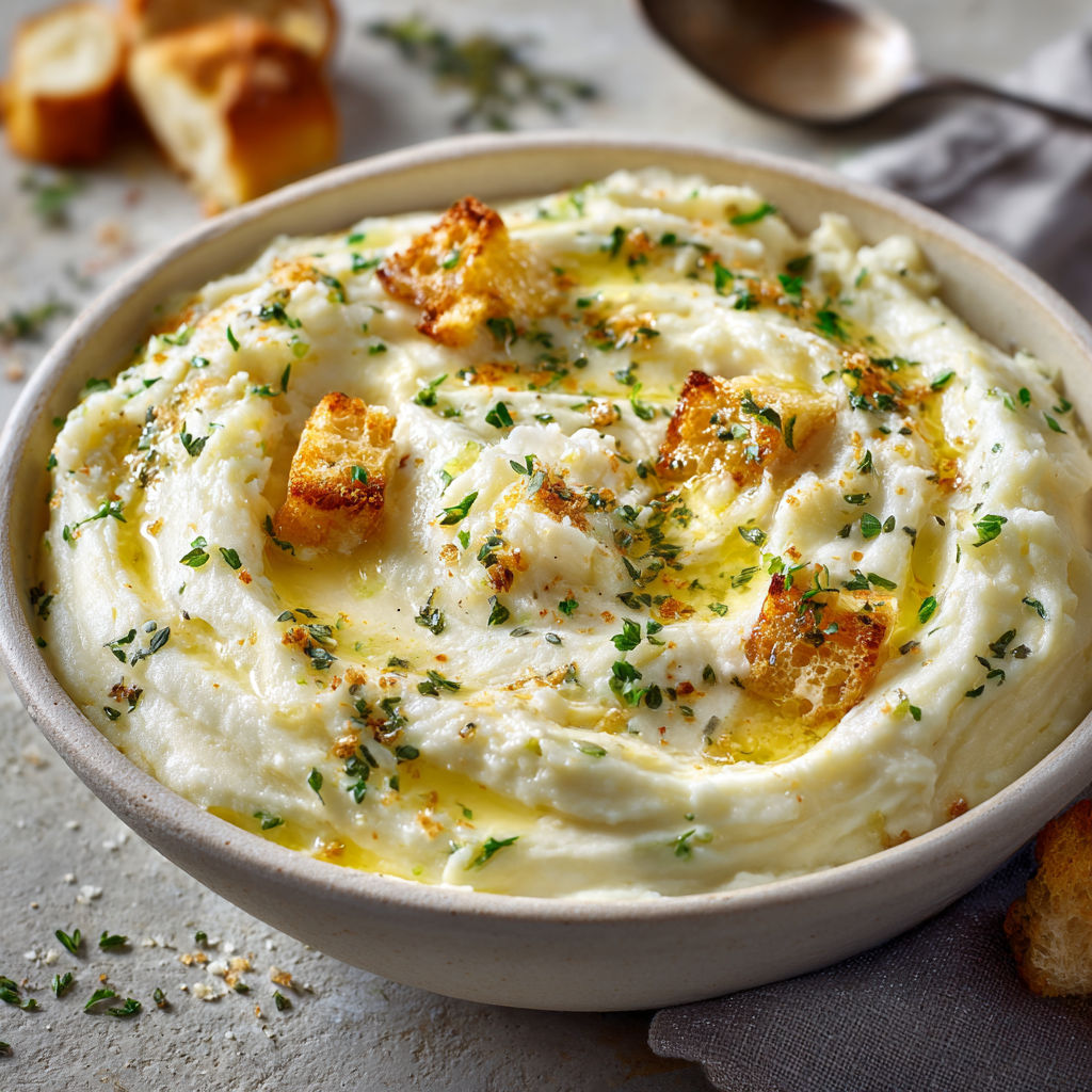 Un délicieux plat de morue accompagnée de tranches de pain croustillantes et d'herbes fraîches.