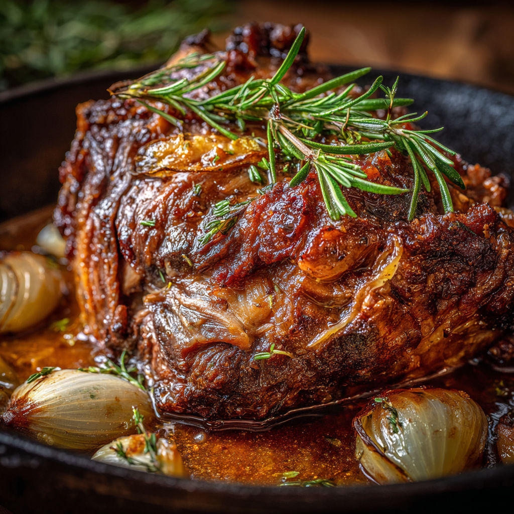 Gigot d’agneau extra fondant façon maison.