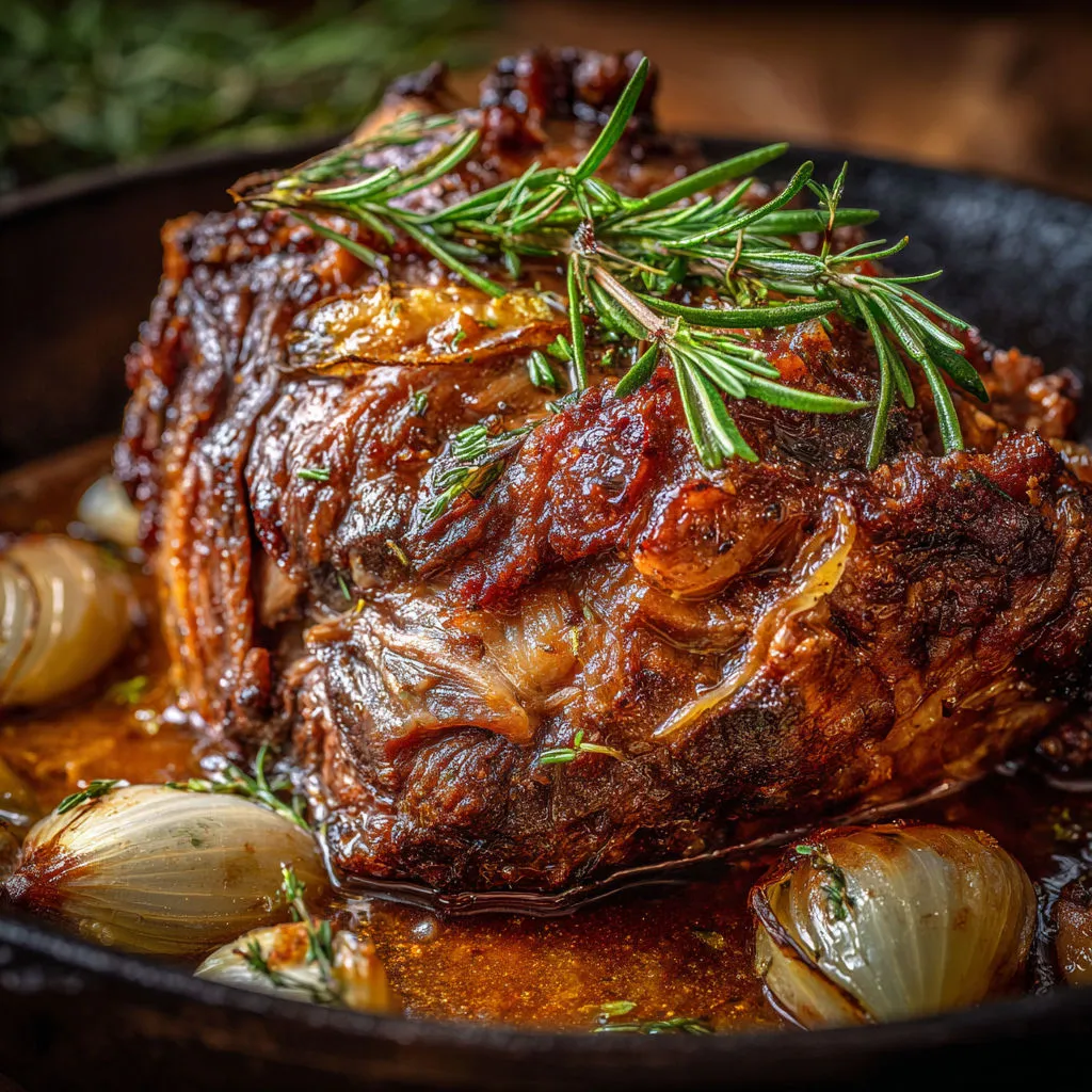 Gigot d’agneau extra fondant façon maison.