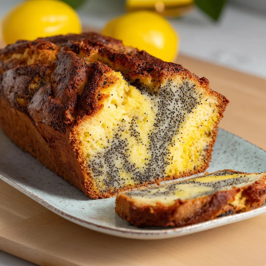 Tranche de marbré citron pavot extra moelleux qui plaît à tout le monde.