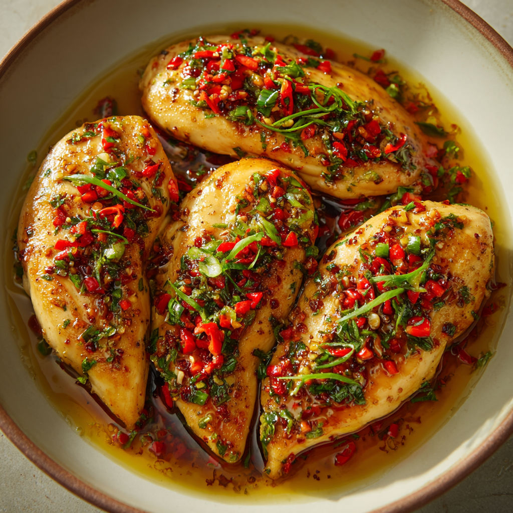 Poulet allégé aux épices parfumé.