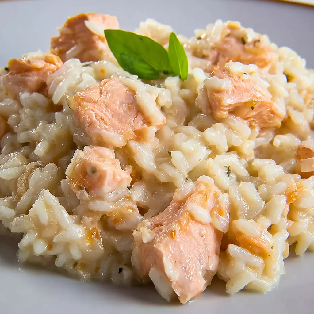 Risotto minute au saumon fait au Cookeo.