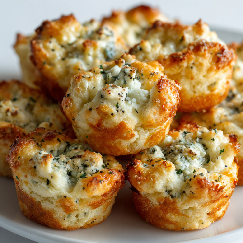 Bouchées Fondantes et Moelleuses au Roquefort : Le Snack Parfait en 15 Minutes.